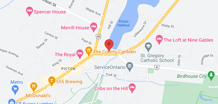 map of 1450 CAPILANO PLACE